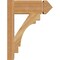 Ekena Millwork Merced Arts & Crafts Rough Sawn Outlooker, Western Red Cedar, 6"W x 14"D x 18"H OUT06X14X18MRC03RWR - alternate 4